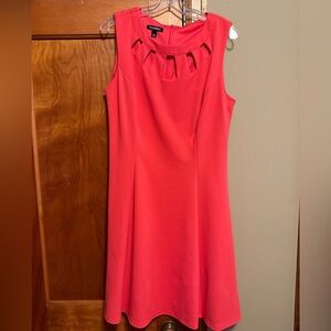 Roz & Ali Pink Halter A-Line Mini Dress